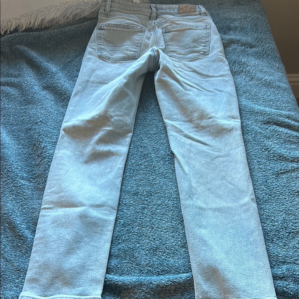 American Eagle Outfitters Blue Straight Leg Jeans - Picture 5 of 8